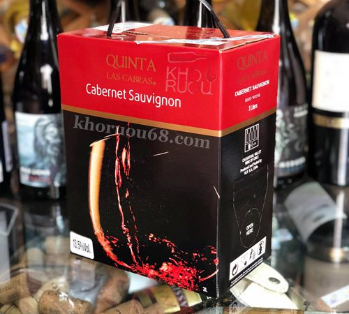 Rượu vang đỏ chile Bịch Quinta Las Cabras (Chile – 13,5%vol) ưa chuộng nhất