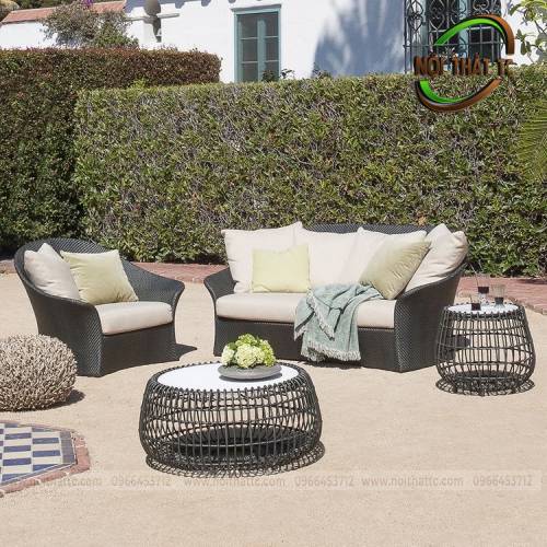 Sofa mây nhựa SF044 chất lượng bền đẹp