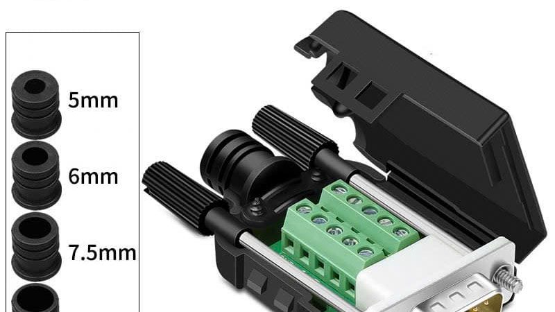 Đầu Bấm DB9 RS232 Male HD-LINK Không Cần Hàn Mạ Vàng